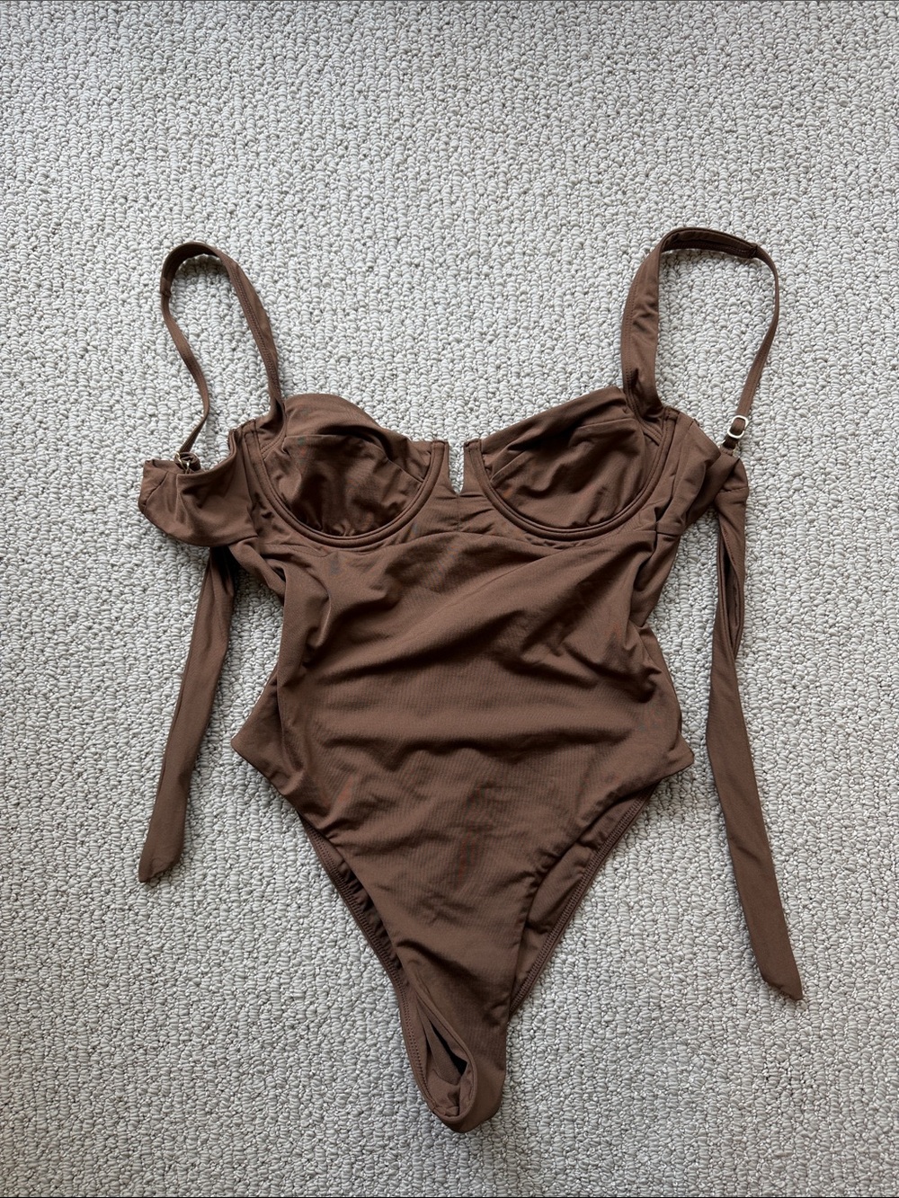 Monday Swimwear Brown One-Piece Swimsuit